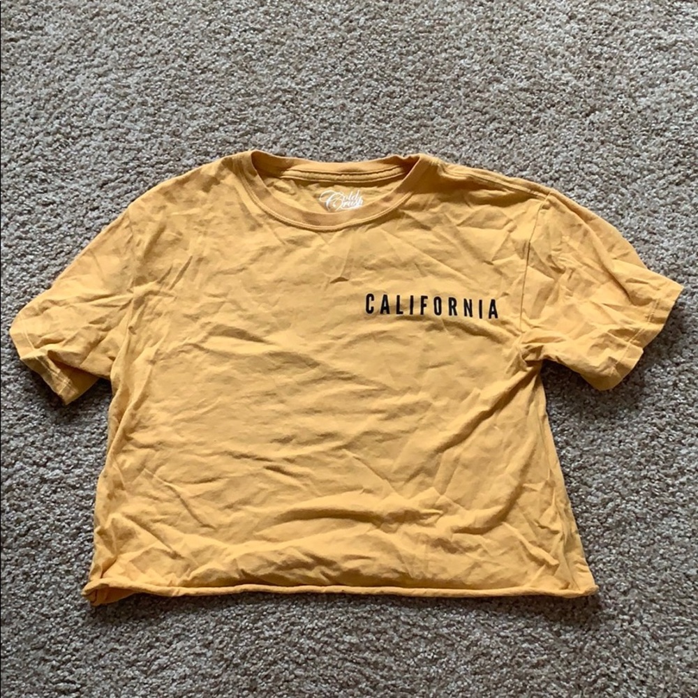 Yellowish-gold croptop